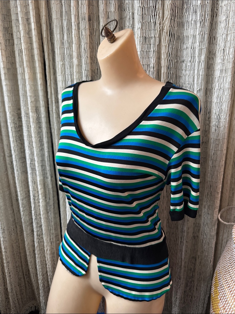 Y2K Todd Thomas collectors item! 
Striped, Short Sleeve Top